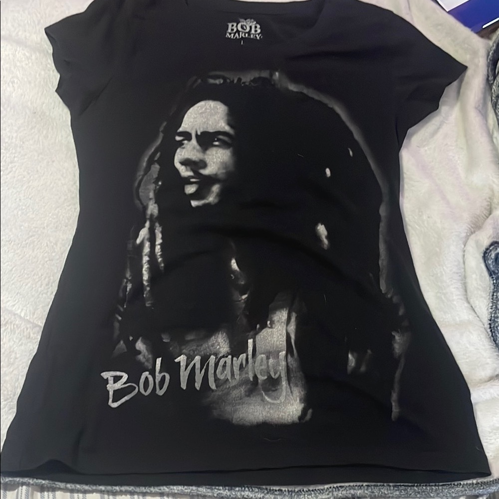 Bob Marley Black Graphic Tee